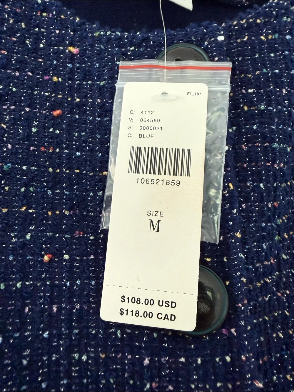 NWT Maeve Tweed Button Front Vest (M) & Matching Colette Cropped Pants (28)